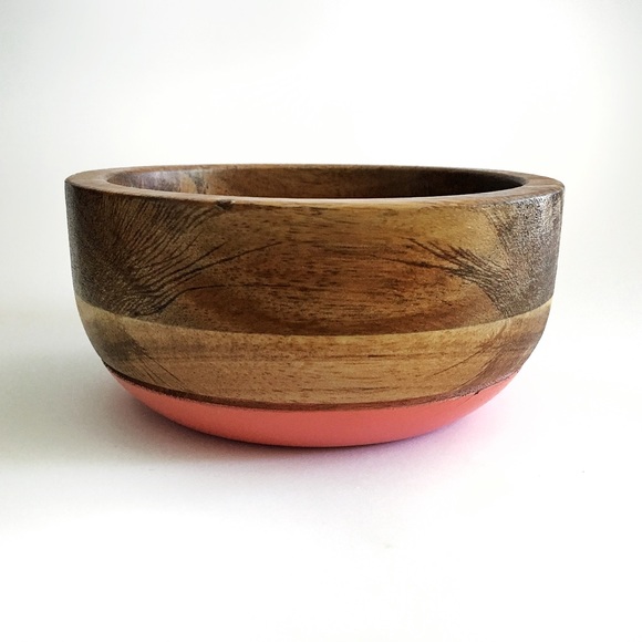 Threshold Other - Threshold Boho Acacia Wood & Coral Mini Spice Bowl